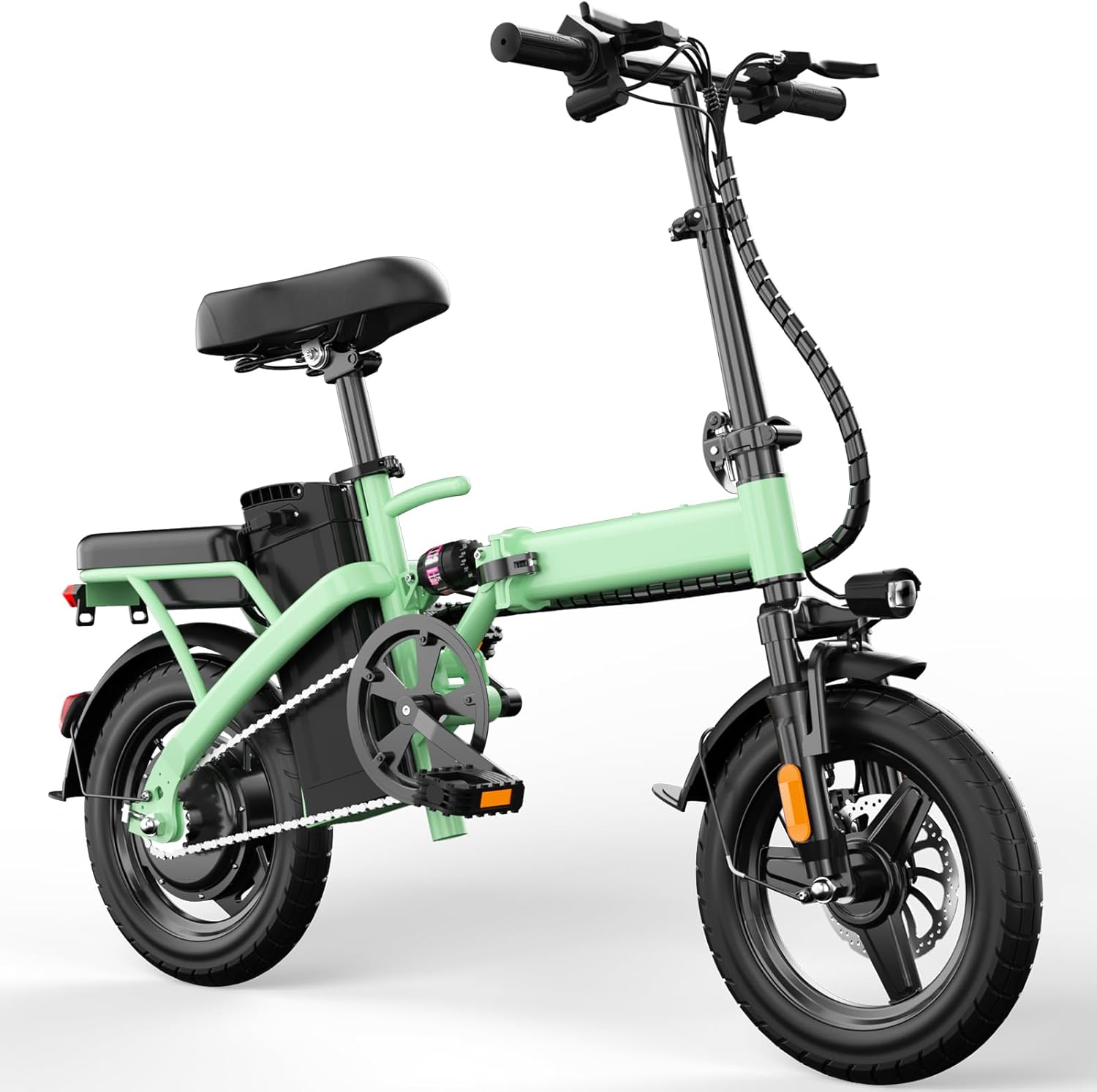 Vélo Électrique Pliable 500W pour Adultes 14" avec Batterie 48V Amovible