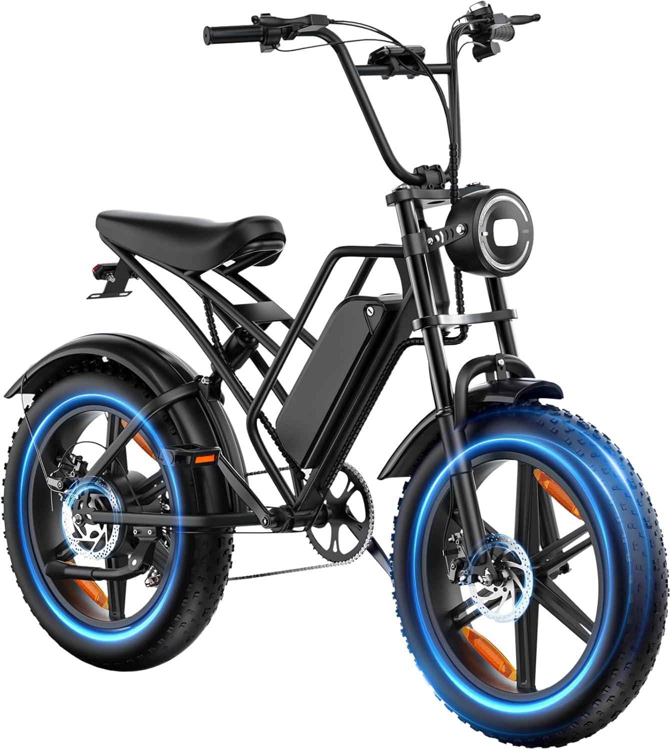 Vélo Électrique E500 1000W 20" Fat Tire Tout-Terrain 48V Batterie